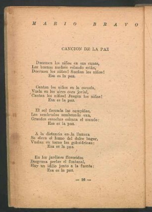 Canción de la paz