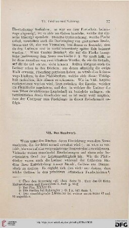 VII: Das Handwerk