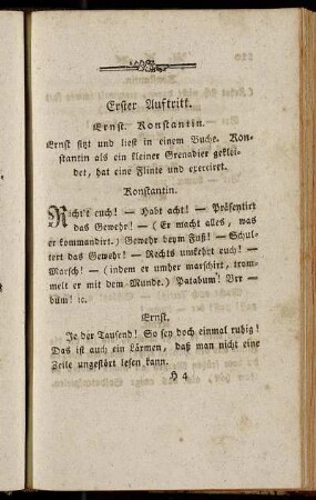 Erster Auftritt - Fünfter Auftritt