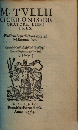 De oratore : libri tres