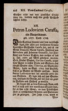 408-412, XIX. Petrus Ludovicus Caraffa