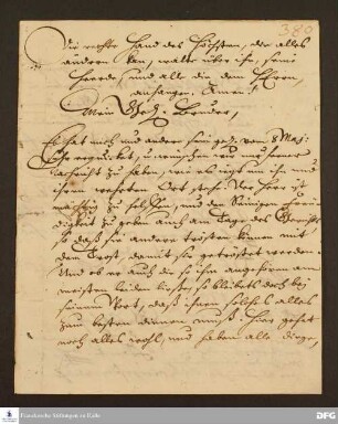 Brief von August Hermann Francke an Johann Daniel Herrnschmidt.