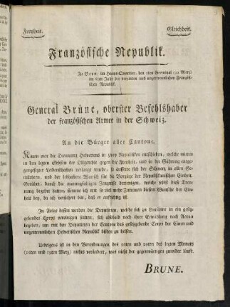 An die Buerger aller Cantone