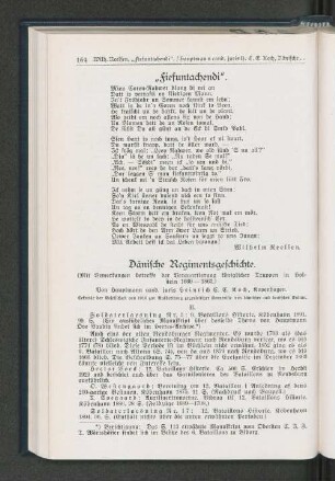 Dänische Regimentsgeschichte.