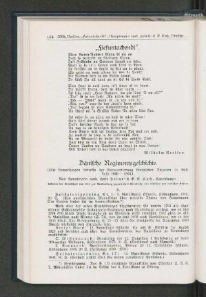 Dänische Regimentsgeschichte.