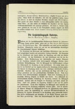 ¬Die¬ Sozialpädagogik Natorps : [Fortsetzung]