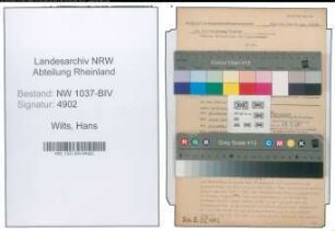 Entnazifizierung Hans Wilts , geb. 21.08.1901 (Krim.Beamter)