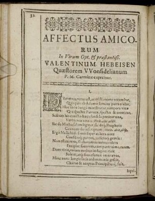 Affectus Amicorum [...]