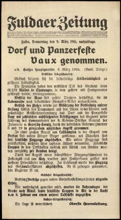 Zweite Ausgabe vom Donnerstag, den 09. März 1916.