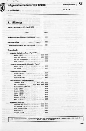 Nr. 81, 27. April 1978