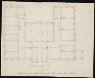 Herrenhaus, Lauchstädt: Grundriss Souterrain