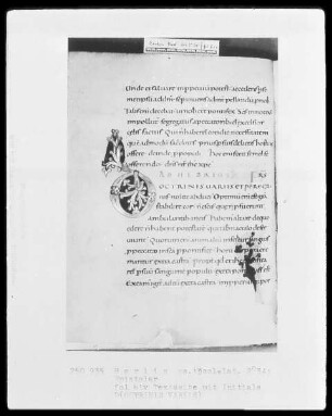 Epistolar aus Trier — Initiale D(OCTRINIS), Folio 61verso