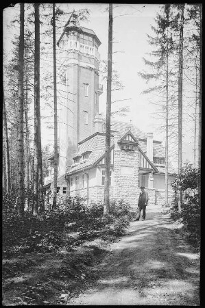 Karlsbad. Café und Restaurant Aberg (1905) : Karlsbad. Café und Restaurant Aberg mit Aussichtsturm (1904-1905; Josef Waldert nach Entwurf von Rudolf Melichar)