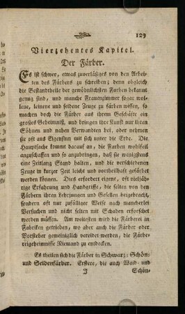 129-154, 14. Kap. Der Färber. - 15. Kap. Der Hutmacher.