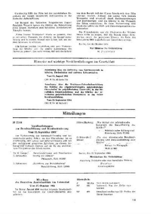 Veröffentlichungen zur Berufsaufklärung und Berufsorientierung : 35/64 vom 15. September 1964 ; [Mitteilungen]