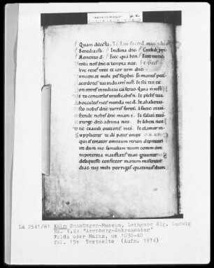 Arenberg-Sakramentar — Textseite, Folio 15verso