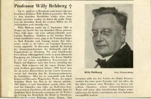 Rehberg, Prof. Willy