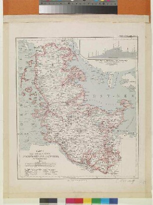KARTE DER HERZOGTHÜMER SCHLESWIG-HOLSTEIN u. LAUENBURG.