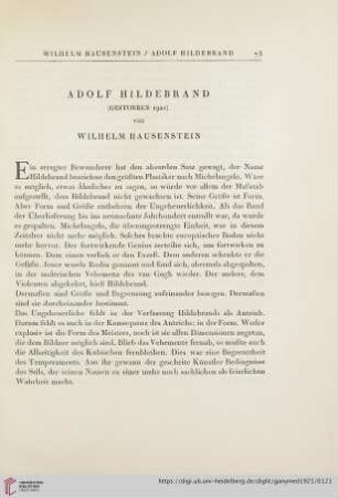 Adolf Hildebrand (gestorben 1921)