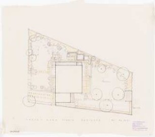 Garten Graf Schack: Lageplan 1:100, Variante