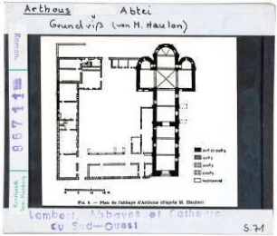 Arthous: Abtei, Grundriss
