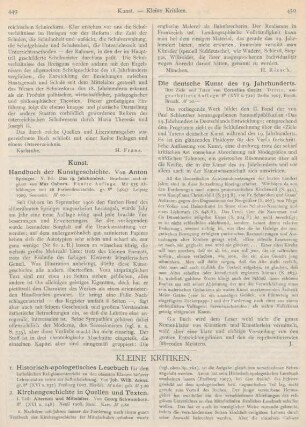 449-454 Kleine Kritiken