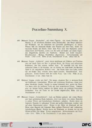 Porzellan-Sammlung X (Nr. 485-593)