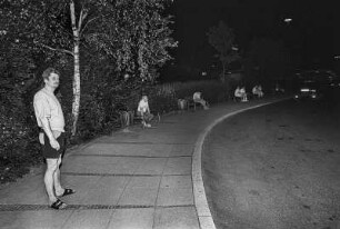 Heiße Sommernacht am Kesselbrink in Bielefeld