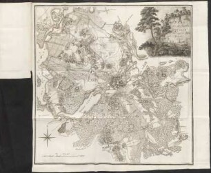 Plan von der Insel Potsdam und deren Stadt Gebiet 1786.