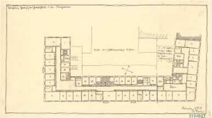 Fischer, Theodor; Würzburg; Hotel und Geschäftshaus - Grundriss OG