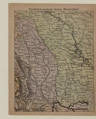 Karte 15 Rumänisch-russische Grenze (Bessarabien)