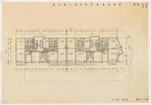 Wohn- und Geschäftshaus Kleiststraße 32/33, Berlin-Schöneberg: Grundriss 1.-5. Obergeschoss 1:100