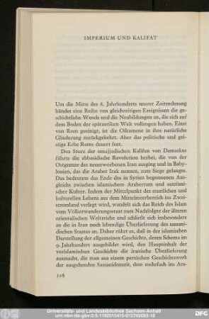 Imperium Und Kalifat