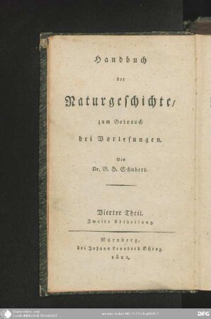 2: Handbuch der Botanik