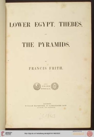 Lower Egypt, Thebes, and the Pyramids