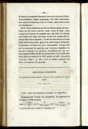 Relations d´identité.