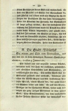 H. Die Stadt-Bibliothek