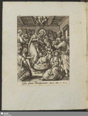 Matth. 9. Jesus heilet den Gichtbrüchigen. Jesus macht gesund das Weib