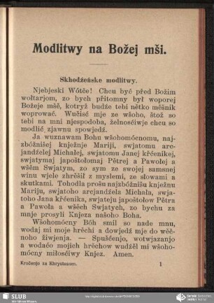 Modlitwy na Božej mši
