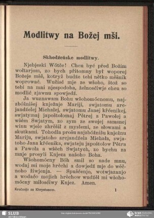 Modlitwy na Božej mši