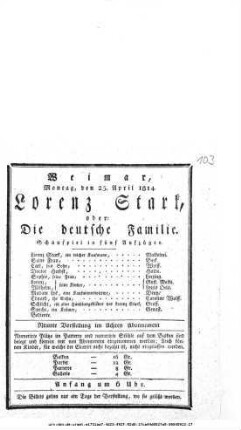 Lorenz Stark, oder: Die deutsche Familie