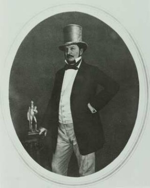 Ernst Litfaß : Porträt Ernst Litfaß (1816-1874)