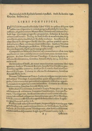 Libri Pontificii.