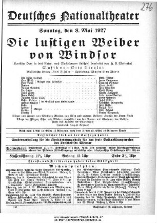 Die lustigen Weiber von Windsor