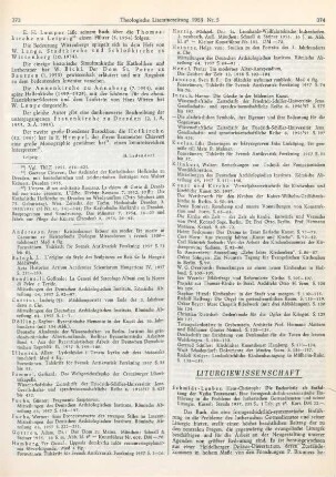374-379 [Rezension] Schmidt-Lauber, Hans-Christoph, Die Eucharistie als Entfaltung der Verba Testamenti