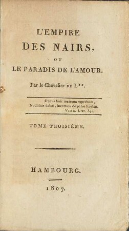 Tome Troisième: [...]