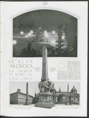 Italia artistica - Los obeliscos de Roma