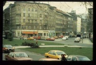 Diapositive: Dresdener Straße, Oranienplatz, 1982
