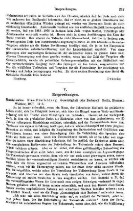 247-256, V. Besprechungen