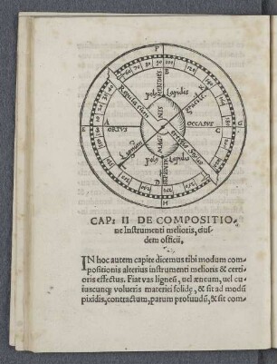 Cap: II De compositione Instrumenti melioris, ciusdem officii.